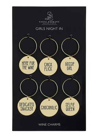 Girls Night In Wine Charms